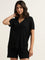 Wunderlove Black Ribbed Top