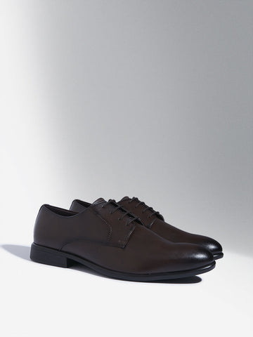 SOLEPLAY Dark Brown Lace-Up Shoes