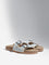 LUNA BLU Blue Seashell Embroidered Dual Band Sandals