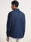 Ascot Dark Blue Chambray Relaxed-Fit Cotton Shirt