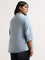 Gia Light Blue Chambray Blouse