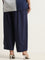 Gia Navy Flared High Rise Pants