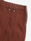 Y&F Kids Brown Pleated High Rise Skirt