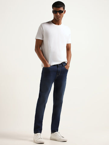 Nuon Blue Slim Fit Mid-Rise Jeans