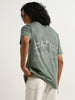 Nuon Dark Sage Typographic Print Slim-Fit Cotton T-Shirt