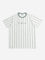 Y&F Kids Off-White Striped T-Shirt