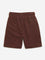 Y&F Kids Dark Brown Mid Rise Shorts