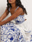 LOV White Embroidered Cotton Tiered Dress