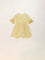 Utsa Kids Mustard Floral Design A-Line Cotton Dress (2 - 8yrs)