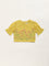 Utsa Kids Mustard Floral Embroidered Cotton Top (2 - 8yrs)