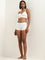 Superstar White Solid Padded Non-Wired Cotton Blend Bra