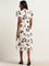 Wardrobe Ivory Floral Printed Straight Dress