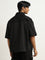 Nuon Black Solid Relaxed-Fit Shirt