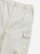 Y&F Kids Beige Mid-Rise Cargo-Style Cotton Joggers