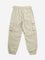 Y&F Kids Beige Cargo-Style Mid-Rise Joggers