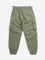 Y&F Kids Olive Cargo-Style Mid-Rise Joggers