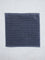 Westside Home Dark Blue Self-Striped Luxe Face Towel (Set of 2)