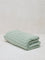 Westside Home Light Sage Self-Striped Luxe Bath Towel