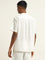 ETA White Schiffli Design Relaxed-Fit Cotton Shirt