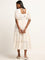 LOV Off-White Embroidered Tiered Dress