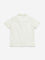 HOP Kids Off-White Embroidered Cotton Shirt