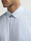 WES Formals Light Blue Solid Relaxed-Fit Shirt