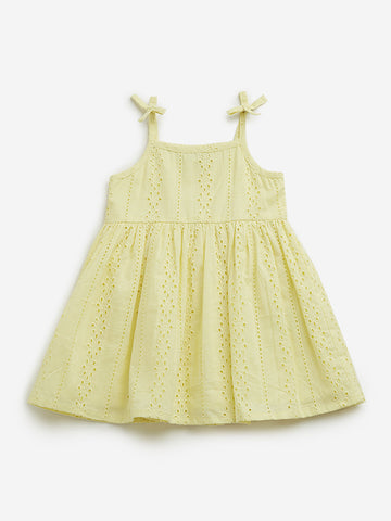 HOP Baby Lime Schiffli A-line Dress