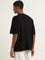 Nuon Black Text Design Relaxed-Fit Cotton T-Shirt