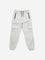 HOP Kids Off-White Cargo-Style Mid-Rise Cotton Blend Joggers