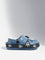 Yellow Dark Blue Space-Themed Applique Clogs