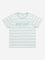 Y&F Kids Green Striped Cotton T-Shirt