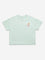 Y&F Kids Green Beach-Inspired Cotton T-Shirt