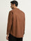 Ascot Tan Solid Relaxed-Fit Cotton Shirt