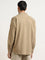 WES Casuals Khaki Solid Relaxed-Fit Shirt