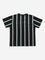 Y&F Kids Black Striped Printed T-Shirt