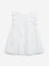 HOP Baby White Heart A-Line Cotton Dress