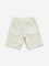 HOP Kids Off-White Mid-Rise Cargo-Style Denim Shorts