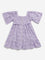 HOP Kids Lilac Schiffli Design Tiered Dress