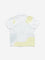 HOP Baby White Text Embossed Collared Cotton T-Shirt