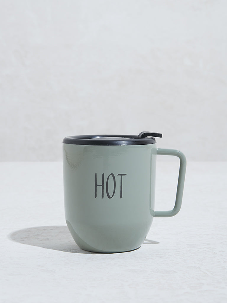 Westside Home Mint Text Design Mug with Lid