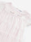 HOP Baby Light Pink Floral Embroidered Tiered Dress