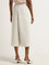 Wardrobe Ivory Asymmetrical High-Rise Pants