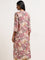 Utsa Pink Foliage Design A-Line Kurta