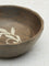 Westside Home Dark Brown Leaf Etched Design Wooden Bowl - Medium