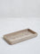 Westside Home Beige Text Design Wooden Serving Tray