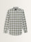 WES Casuals Sage Checks Design Relaxed-Fit Cotton Shirt