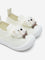 Yellow Light Beige Bear Applique Slip-On Shoes