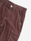 Y&F Kids Dark Brown Cargo-Style Mid-Rise Cotton Trousers