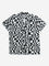 Y&F Kids Black Abstract Printed Resort-Fit Shirt