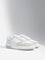 LUNA BLU White Colour-Blocked Lace-Up Sneakers